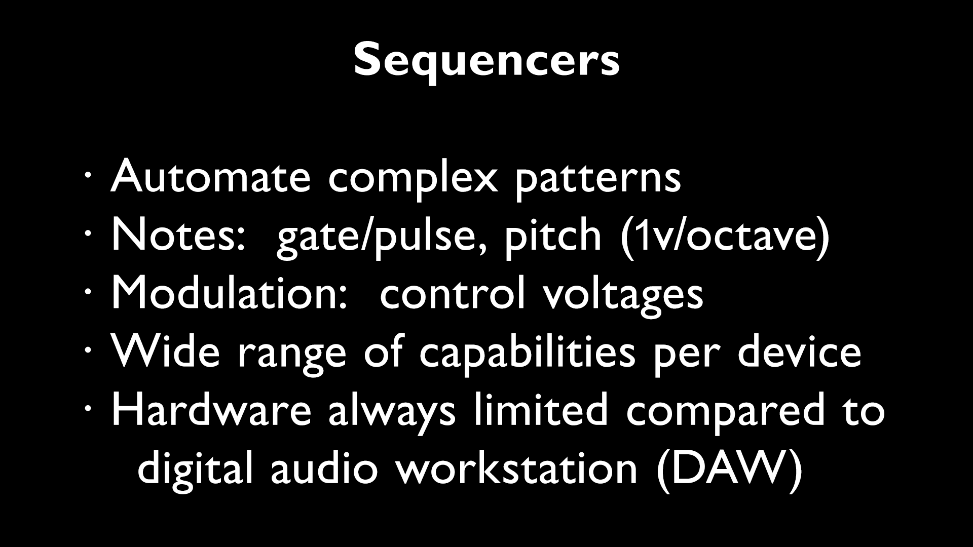 Intro to Modular Synthesis