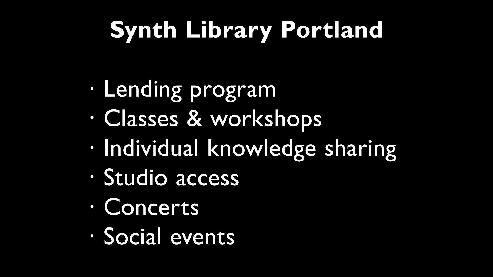 Intro to Modular Synthesis