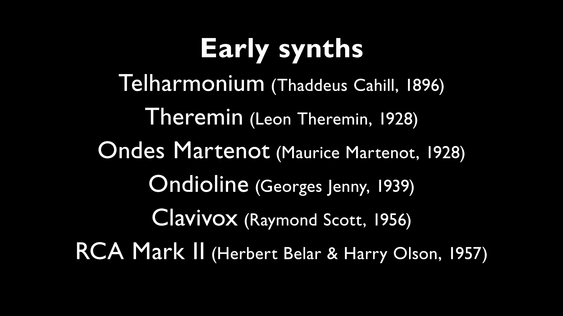 Intro to Modular Synthesis